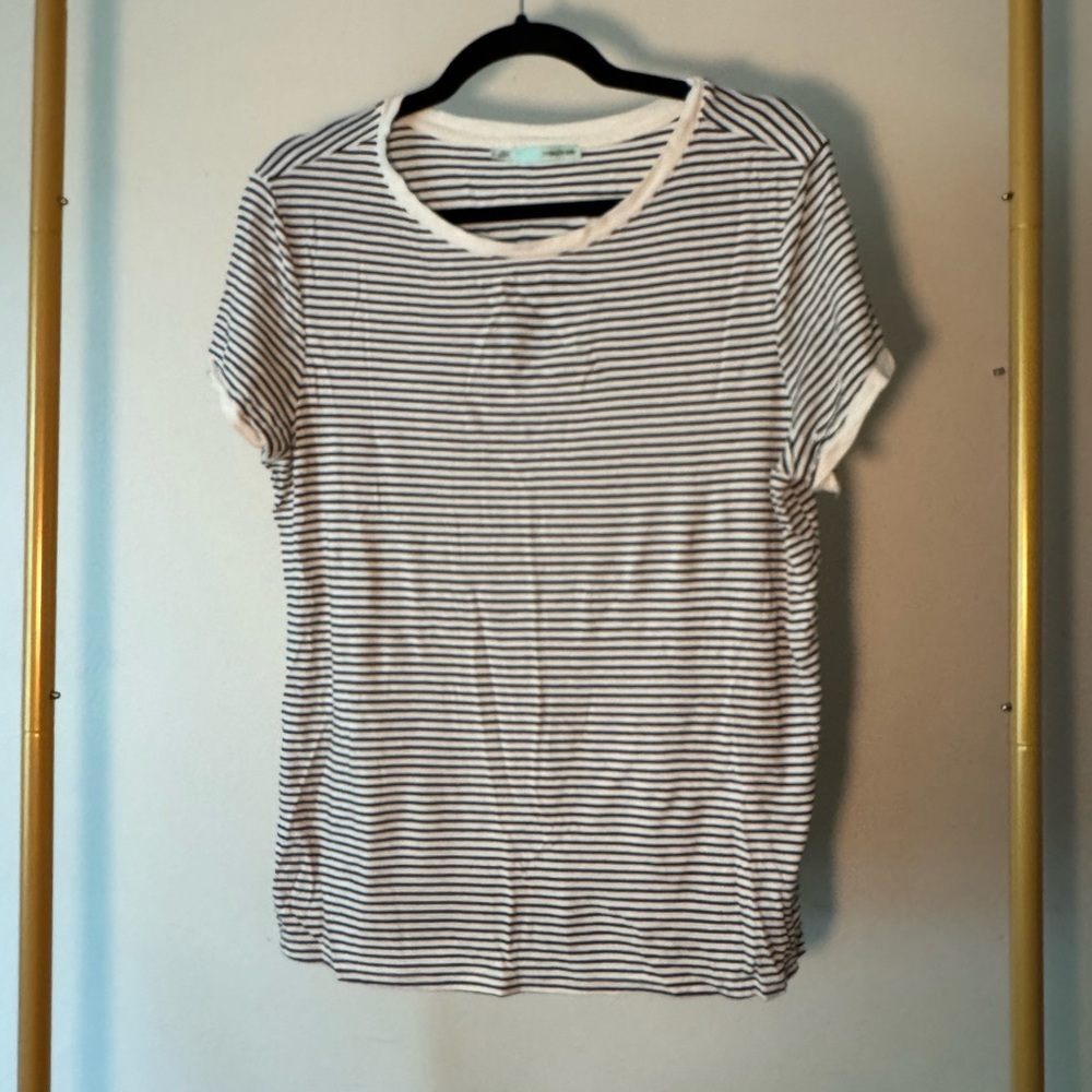 3/$10 Striped Black and White Women's Top
